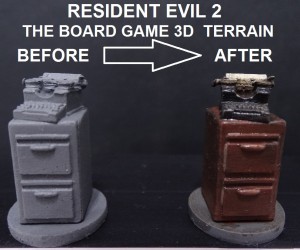 تلوين مجسم الطابعة من ريزيدنت ايفل 2