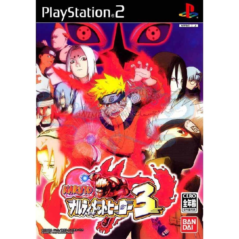 ناروتو ناروتيمايت هيرو 3 عالبلاي ستيشن 2 نظام ان تي اس سي ياباني