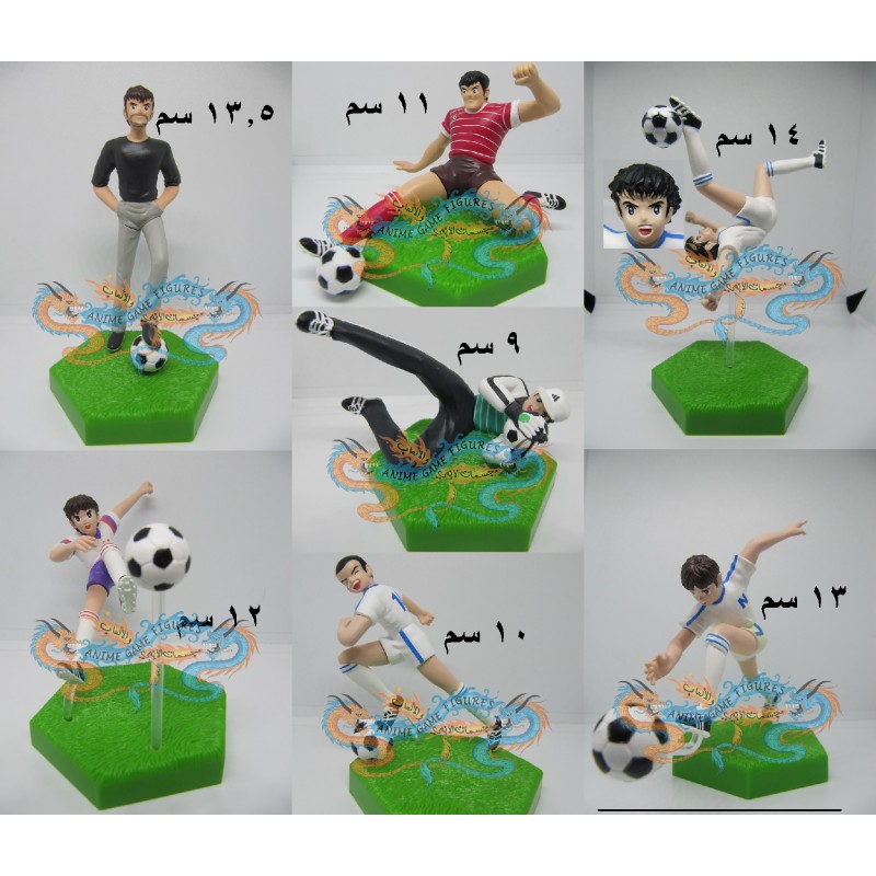 الكابتن ماجد مجموعة مكونة من 7 مجسمات لاعبي الاندية