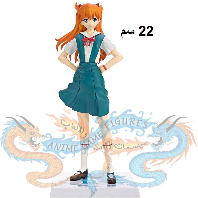 اسوكا لانغلي لبس المدرسة ايفانجيليون مجسم