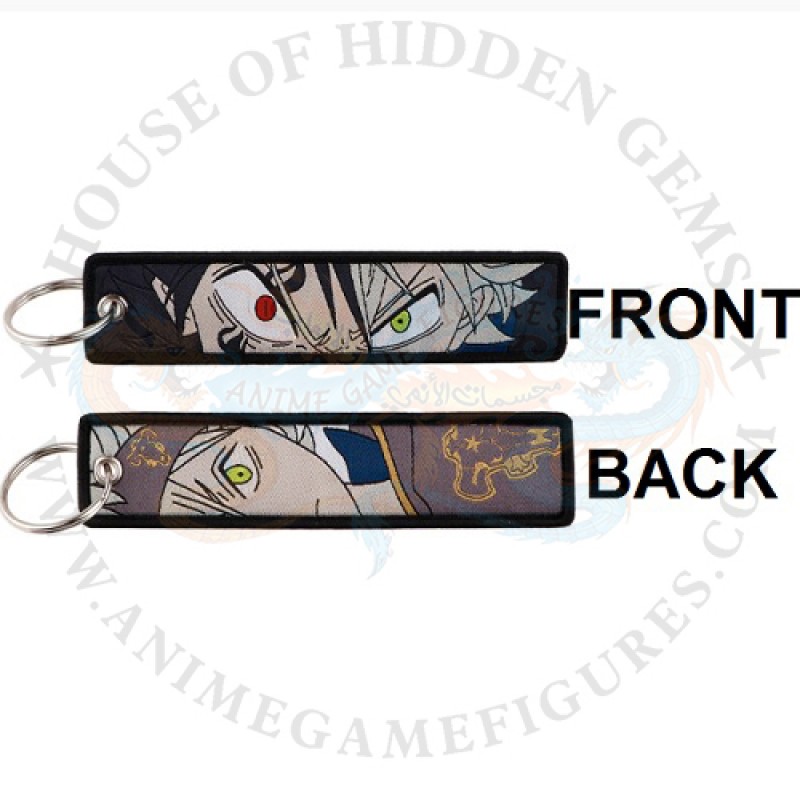 استا سلسلة مفاتيح قماش ميدالية بلاك كلوفر