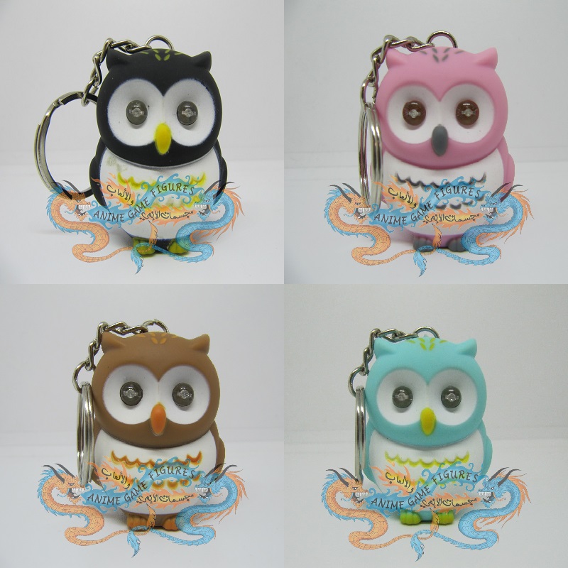 سلسلة مفاتيح شكل بومة مضيئة