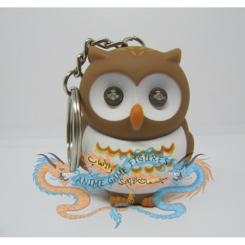 سلسلة مفاتيح شكل بومة مضيئة