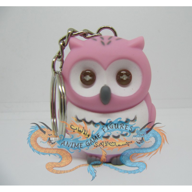 سلسلة مفاتيح شكل بومة مضيئة