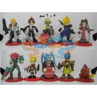 فاينل فانتسي 7,8,9,10 حملة كوكاكولا 10 مجسمات 