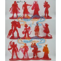 فاينل فانتسي 7,8,9,10 حملة كوكاكولا 12 مجسم احمر شفاف 