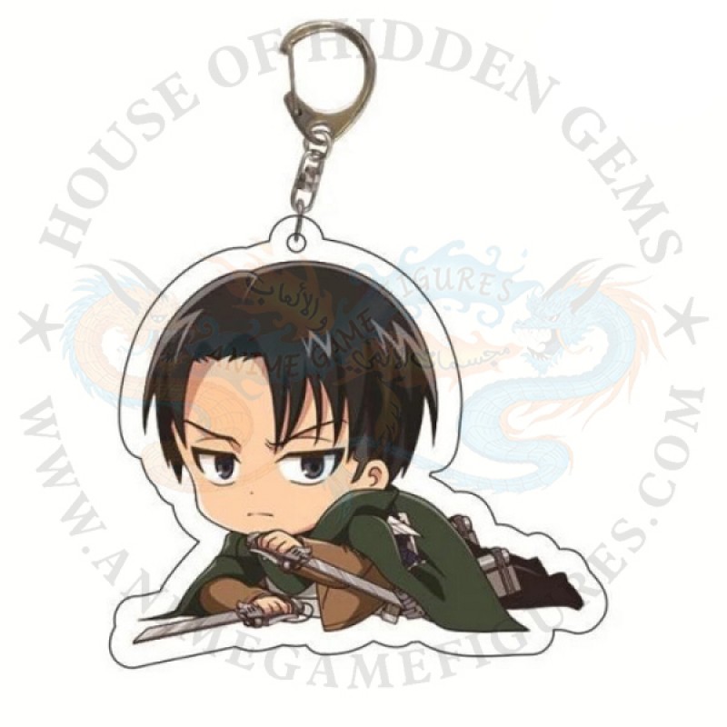 ليفي ليفاي سلسلة مفاتيح اكريليك هجوم العمالقة