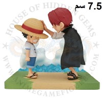 مونكي دي لوفي و شانكس لقطة من الذكريات ورلد كوليكتبل ون بيس الاصلي من اليابان