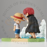 مونكي دي لوفي و شانكس لقطة من الذكريات ورلد كوليكتبل ون بيس الاصلي من اليابان