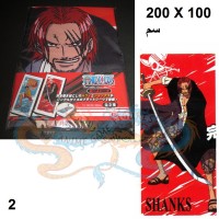 شرشف سرير مفرد ون بيس لوفي شانكس