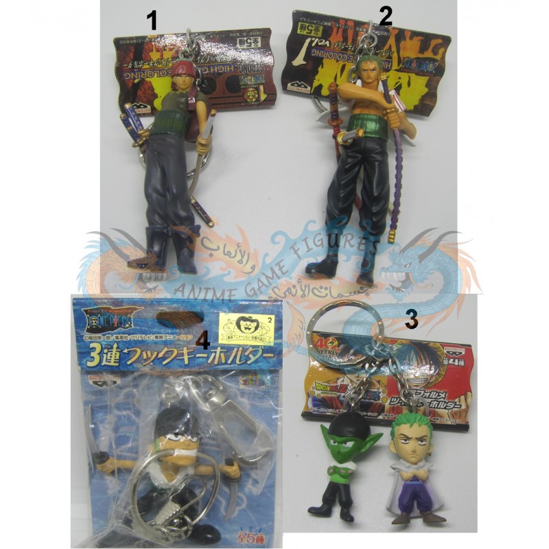 سلسلة مفاتيح مجسمات زورو ون بيس