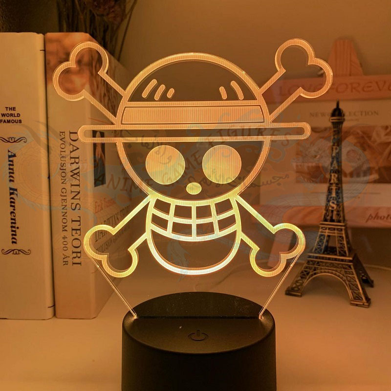 اضاءة ليد انمي 3 دي ون بيس لوقو لوفي